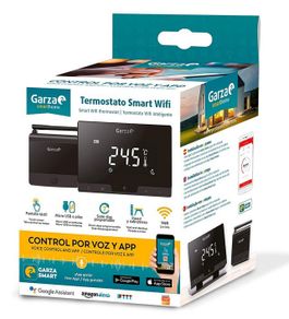 Garza Smart Wi-Fi Thermostat + Boiler hub, Control by App, Alexa, iOS, Google, Android [Energy Class A+]