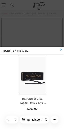 Professional Hair straightener PYT Hair