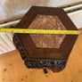 Antique Carved Oriental Plant / Lamp Table with Marble Top Image 5