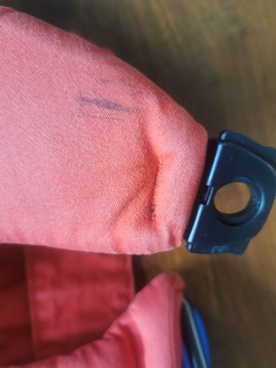 Red Baby Bjorn carrier