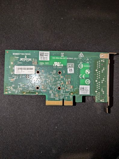 Broadcom BCM95719A1904AC Network BCM5719-4P 4 x 1GbE PCI Express Server NIC