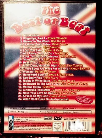 Best Of Best.. DVD. 1960s  Various Artists Music DVD .