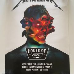 Metallica House of Vans - Official Concert Poster (New)