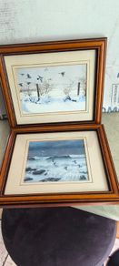 Set of 2 framed prints by Julian Friers is a renowned Irish wildlife painter