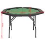 8-Player Folding Poker Table 2 Fold Octagonal Green Image 5