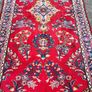 Vintage XL Fabulous Persian Sarouk Hand Knotted Runner Rug Carpet Image 2