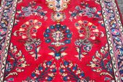 Vintage XL Fabulous Persian Sarouk Hand Knotted Runner Rug Carpet