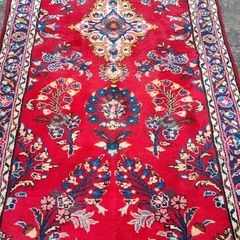 Vintage XL Fabulous Persian Sarouk Hand Knotted Runner Rug Carpet