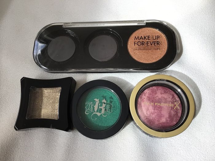 Eyeshadow KVD  Illamasqua. Makeup Forever and MaxFactor Collection