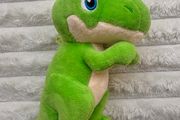 Dinky Dinos Green Dinosaur Plush Soft approx. 15 cm. Used Please see photos