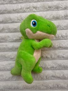 Dinky Dinos Green Dinosaur Plush Soft approx. 15 cm. Used Please see photos