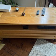 Oak TV stand and Nest of tables x 2 from Arnotts