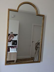 William Wood Casablanca mirror gold edge