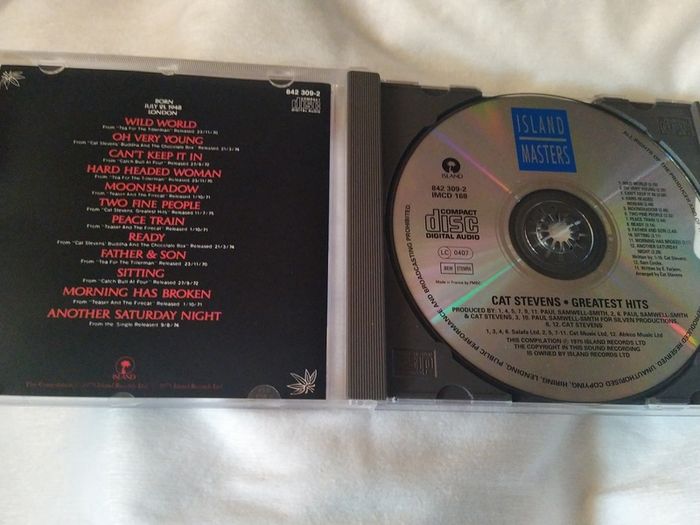 Cat Stevens Greatest Hits Cd