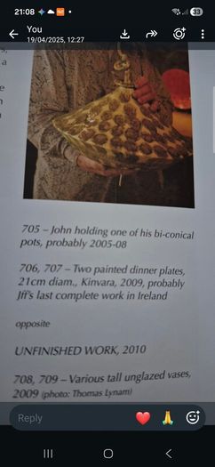 John ffrench tall pot