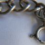 Antique Men's Excellent Quality Hallmarked Sterling Silver Identity Bracelet L 7,5" - 17,99g Image 4