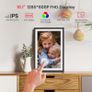 WiFi Digital Photo Frame 1280x800 HD IPS Touchscreen, 32GB Storage, Auto-Rotate, Wall-Mountable for Sharing Photos & Videos Image 3