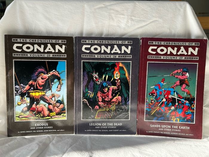 The Chronicles of Conan Volumes 25, 26 and 27 Dark Horse Comics First Editions