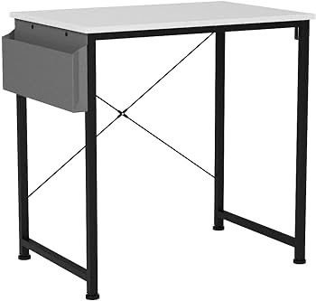 NEW SALE | Writing Computer Desk, Office Work Desk for student and worker, Laptop Table with Storage Bag and Headphone Hook,Modern Simple Style Desks for Bedroom, Home, Office(80x50x75cm)