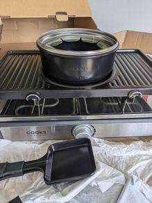 Cooks Professional Non-Stick Metal Racelette Grill