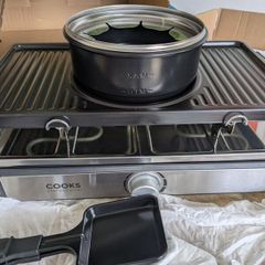 Cooks Professional Non-Stick Metal Racelette Grill