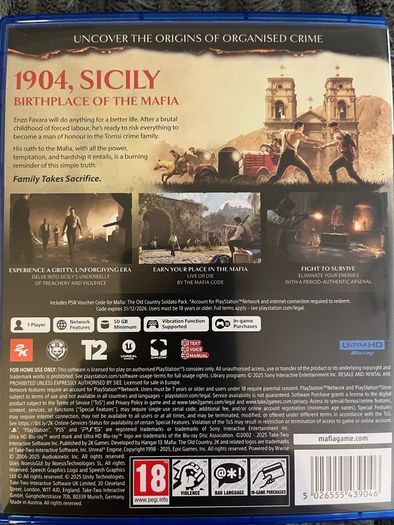 Mafia: The Old Country PS5