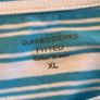 Blue and white striped ladies' cotton T-shirt from Dunne Stores Image 6