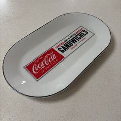 Coca - Cola porcelain Rectangular Plate - 32 cm by 18 cm- excellent condition