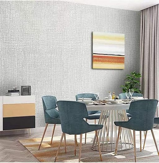 40cmx300cm Faux Grasscloth Peel Stick Wallpaper Fabric Self-Adhesive Wallpaper Stickers Door Sticker Counter Top Grey Liners Wallpaper MULTIPLE SIZES AVAILABLE (FREE SHIPPING)