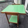 Trolley/folding Table model Vintage Teak Midcentury metamorphic table folding trolley Image 10