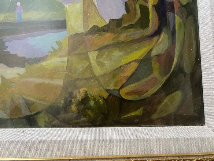 Oil on canvas painting signrd and dated 1988 by Tom MCASSEY is an artist born in the 20th century.