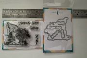 Trinity Stamps "From our gnome to yours" photopolymer stamp set with coordinating dies