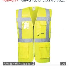 Hi vis executive vest x3 yellow