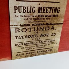Irish Volunteers 1913 Public Notice Poster Ireland