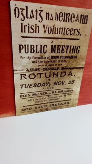 Irish Volunteers 1913 Public Notice Poster Ireland