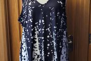 Longline black &amp; white sleeveless top, Size 22, Brand new