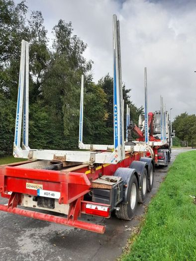 Scania R450 Tag and Crane Mounted Timber Trailer