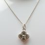 Vintage 925 Sterling Silver Pendant Necklace length 18" - 4g Image 3