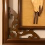 Vintage 60cm Vietnamese 3D Wood Intarsia Relief Art - Hand Carved Crane Longevity Panel Image 5