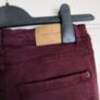 Zara Burgundy Mid-Rise Skinny Jeans - burgundy Image 8