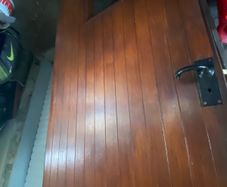 Wood door and frame