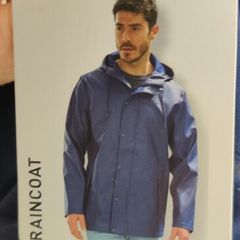 Men's New Avenue Aldi Large Navy Polyurethane Raincoat