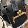 Coach Black Leather Haversack Image 5