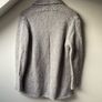 IrelandsEye Knitwear Grey Luxury Blend Open Front Cardigan Small Made in Ireland Image 6
