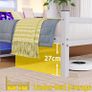 Single Bed Frame with Headboard & LED Lights,Heavy Duty Metal Platform Bed Frame with Charging Station Image 5