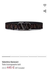 Valentino Garavani Toile belt (NEW)