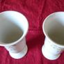 Antique 3 Pc Large Porcelain Vases With Floral Design By Royal Norfolk Staffordshire England Image 8