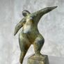 Off Balanced Lady (30cm) - Patinated Bronze Image 3