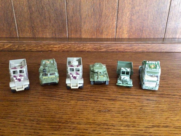Die Cast Small Army Trucks
