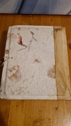 Beautiful Hand Made Thailand Photo Album Elephant Cover With Rustic Paper.